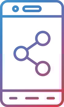 Mobile Share Vector Icon