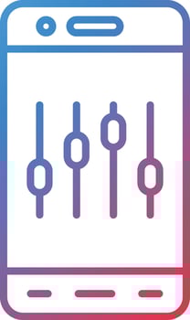 Mobile Controls Vector Icon