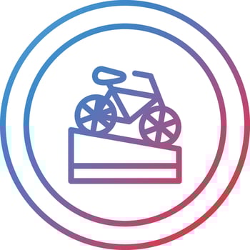 Hill Road Vector Icon