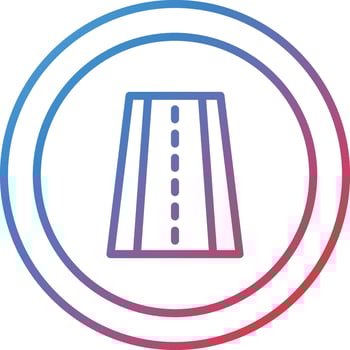 Lane Vector Icon