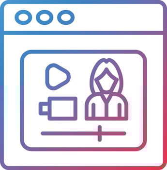 Streaming Vector Icon