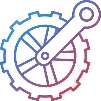 Crankset Vector Icon