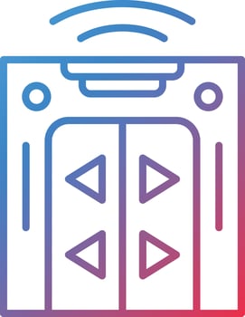 Electric Door Vector Icon