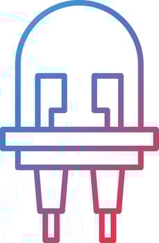 Light Emitting Diode Vector Icon