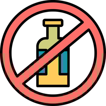 No Alcohol Vector Icon