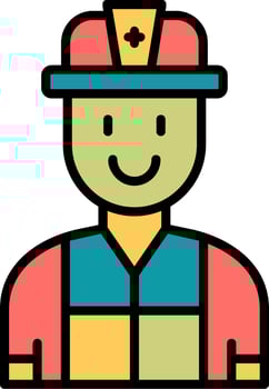 Firefighter Vector Icon