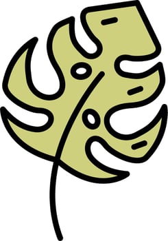 Monstera Deliciosa Vector Icon