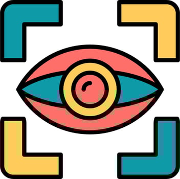 Eye Tracking Vector Icon