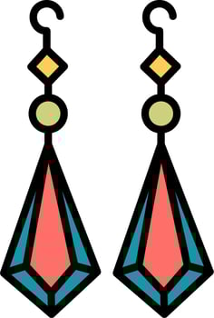 Earrings Vector Icon