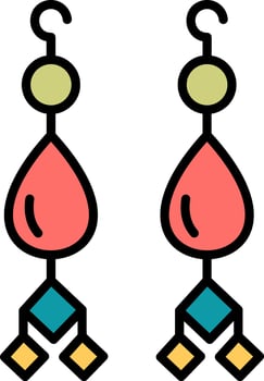 Earrings Vector Icon