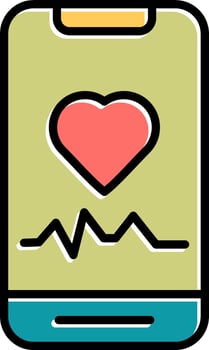 Heart Rate Vector Icon