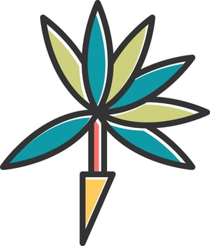 Bird Of Paradise Vector Icon