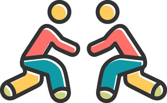 Wrestling Vector Icon