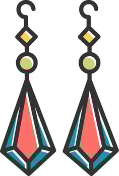 Earrings Vector Icon