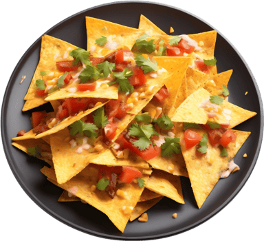 Image of Delicious-looking Nachos. AI-Generated. png