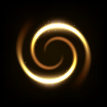 Round Yellow Light Twisted, Suitable For Product Advertising, Product Design, and Other, Vector Illustration