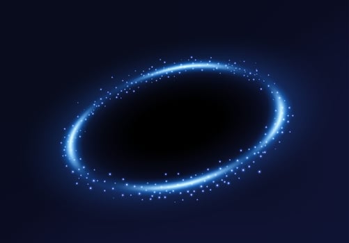 Round Blue Shiny with Sparks. Suitable For Product Advertising, Product Design, and Other, Vector Illustration