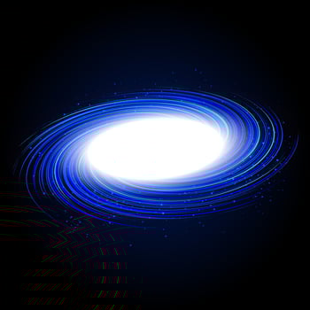 Rotating Blue Light Shiny with Sparkles Flat Perspective View, Suitable For Product Advertising, Product Design, and Other, Vector Illustration
