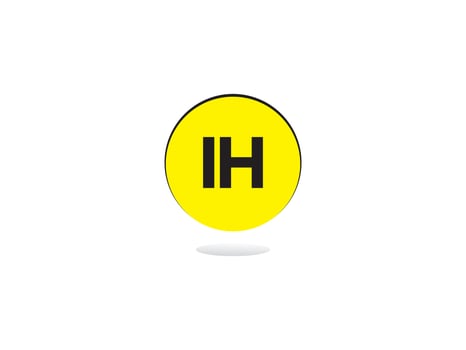 Luxury Ih Letter Logo, Business IH Logo Icon Vector Stock