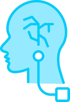 Vagus Nerve Stimulation Vector Icon