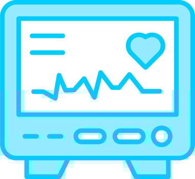 Electrocardiogram Vector Icon