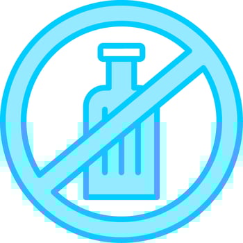 No Alcohol Vector Icon