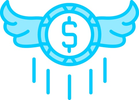 Flying Money Vector Icon