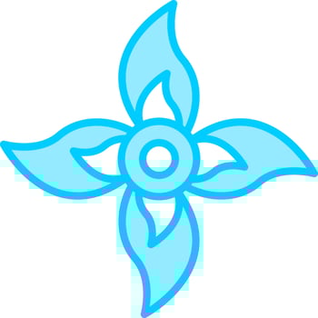 Plumeria Vector Icon