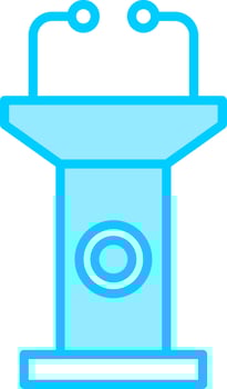 Tribune Vector Icon