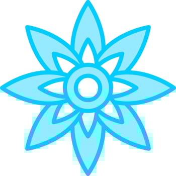 Lotus Flower Vector Icon