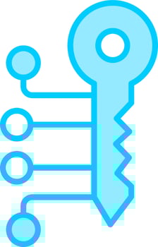 Digital Key Vector Icon