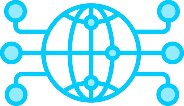 Global Network Vector Icon