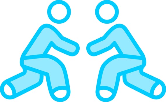 Wrestling Vector Icon