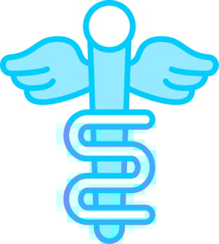 Rod Of Asclepius Vector Icon