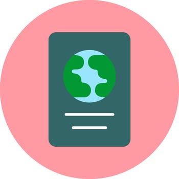 International Passport Vector Icon