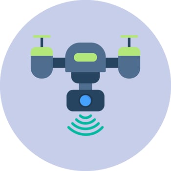 Smart Drone Vector Icon