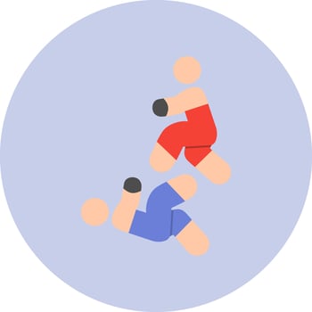 Wrestling Vector Icon