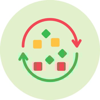 Unstructured Data Vector Icon
