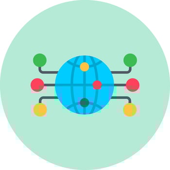 Global Network Vector Icon