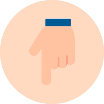 Down Vector Icon