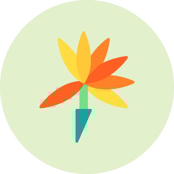 Bird Of Paradise Vector Icon