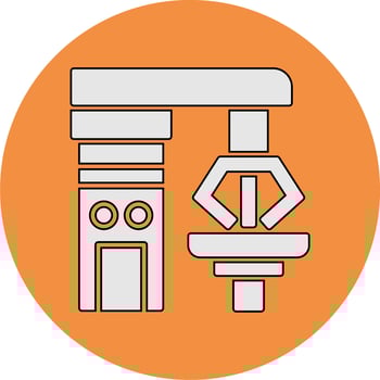 robotic surgery Vector Icon