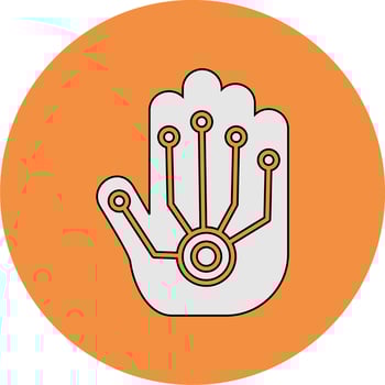 Wired Gloves Vector Icon