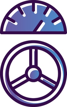 Driving Control Vector Icon Design