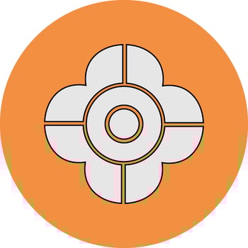 African Violet Vector Icon