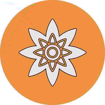 Lotus Flower Vector Icon