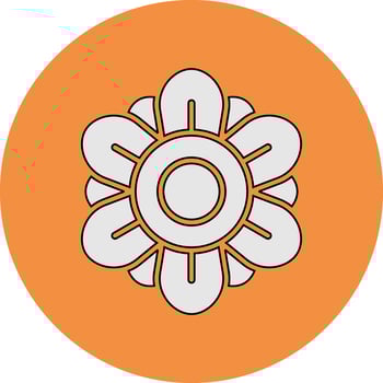 Dahlia Vector Icon