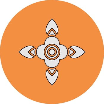 Blood Flower Vector Icon