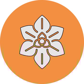 Euphorbia Pulcherrima Vector Icon