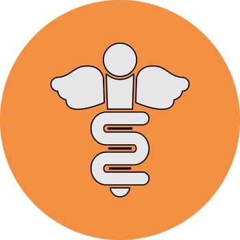 Rod Of Asclepius Vector Icon
